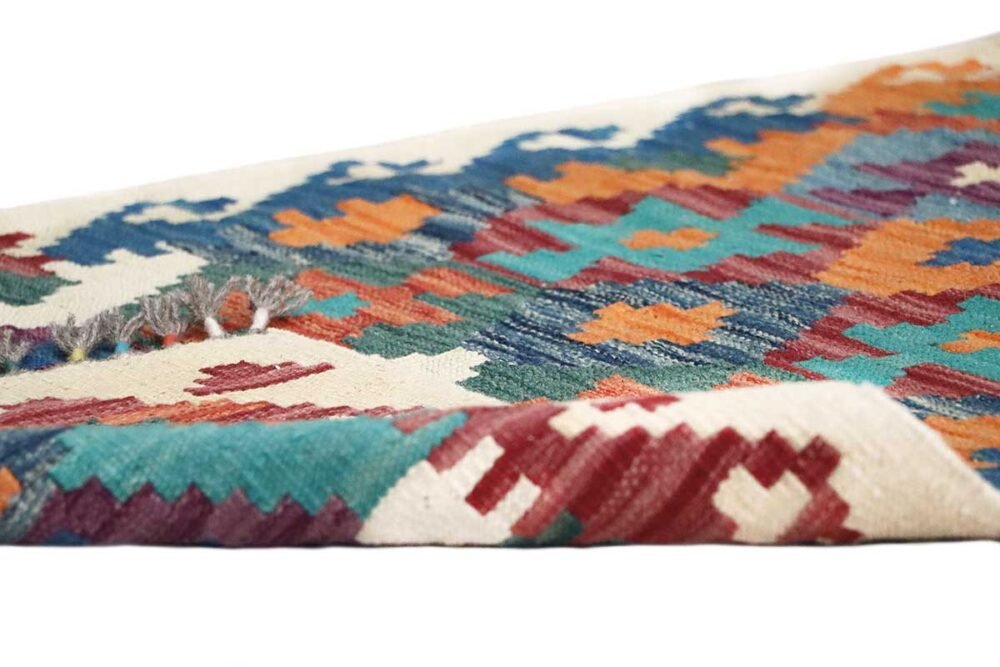 Kilim Artesanal Colorido para Pasillos