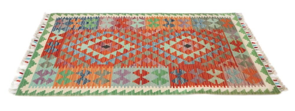 Kilim Afgano Decorativo Pequeño