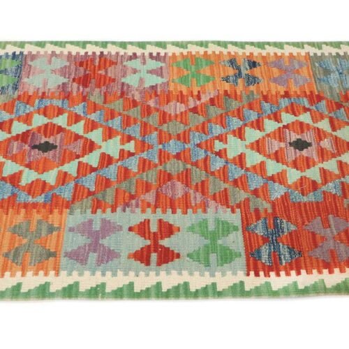 Kilim Afgano Decorativo Pequeño